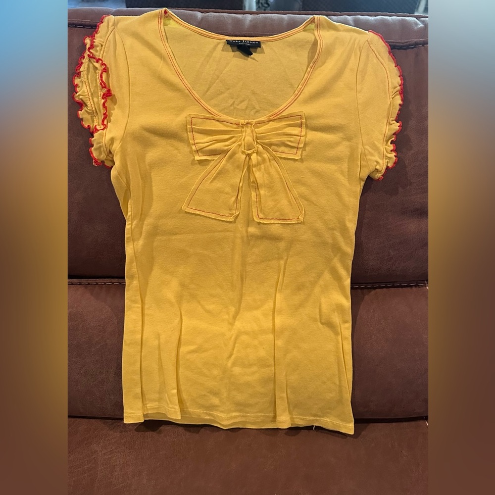 Tara Jarmon for Target Vintage Yellow Tee